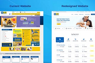 UX Audit & Redesigning of LIC Website with Heuristics Valuations