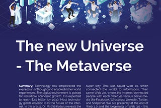 The new Universe : The Metaverse