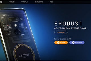 HTC EXODUS the Blockchain Phone only available in BTC & ETH