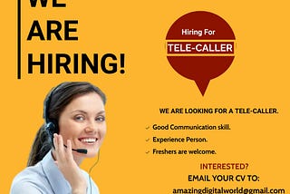 Hiring for Tele-caller.