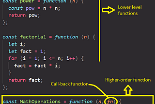 Callback and higher-order functions in JavaScript