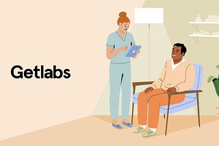 Getlabs medical professional providing remote care for a patient in their home.