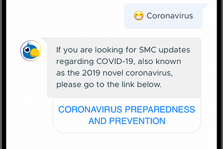 Using Your Chatbot to Share Important Updates About the Coronavirus / COVID-19