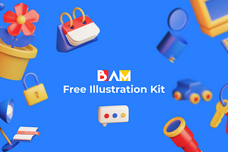 BAM Free 3D Illustration set