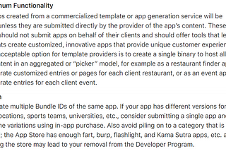 Regulating spam apps on App Store
