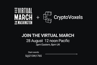 Can’t make the March on Washington? Join a March in the Metaverse for civil rights!