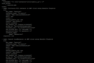 LoadBalancer & Web Server configuration in AWS using Ansible
