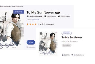 Celebration of My Writing Achievement With [To My Sunflower]