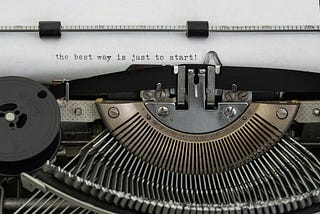 Typing your first words to start your writing journey again