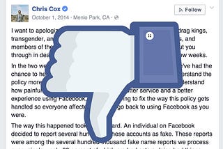 #FBF: One Year Later, Facebook Fails to Fix Its Biased Real Names Policy