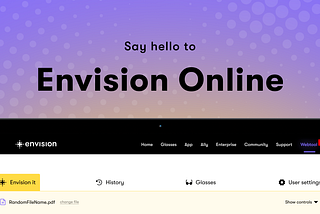 From idea to MVP: what would a web version of the Envision App look like?
