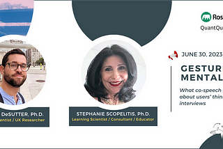 Gesture & Mental Models: A recap of the QuantQualBridge meeting