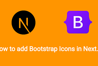 How to add Bootstrap Icons in Next.js