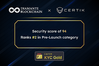 Diamante Blockchain Receives the CertiK Gold Badge with a 94 Security Score and Ranks #2 Among…