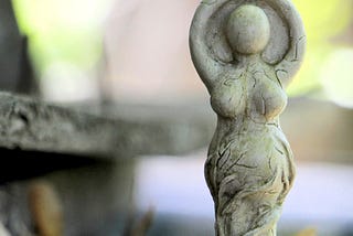 Image of a clay statue of a Divine Mother