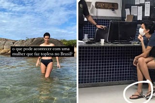 Um corpo pelado não é um atentado