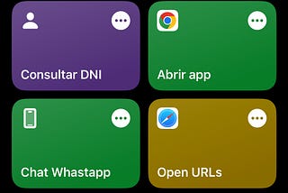 Paso 1 para iniciar la configuración de abrir chats de WhatsApp usando Shortcuts