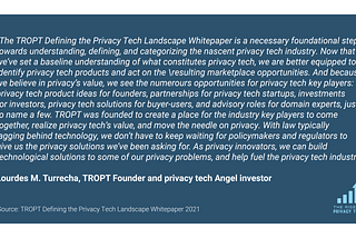 TROPT’s Commitment to the Future of Privacy Tech and Innovation