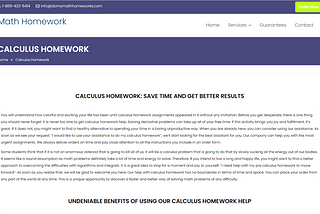 calculus homework helper
