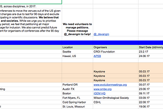 Why scientific conferences should leave the US in 2017