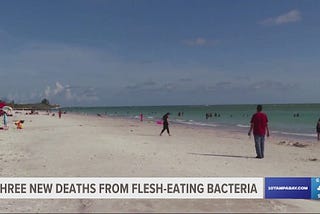 Screengrab from WTSP TV about flesh-eating bacteria