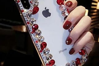 Rhinestone Decor Phone Case https://dhamaalindia.com/