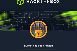 Achievement for completing the Bucket machine on HackTheBox