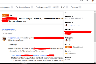 How Abuse of “Send to a Friend” Feature via Client-Side Parameter Tampering Made Me Able to Inject…