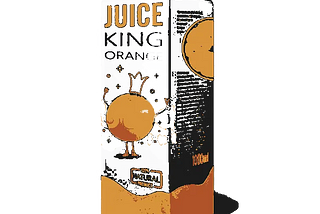 A carton of orange juice
