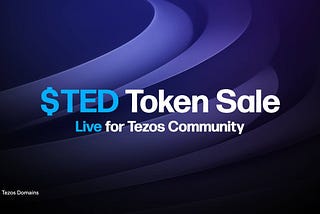 TED Token Launch Date is Set; Sale is LIVE