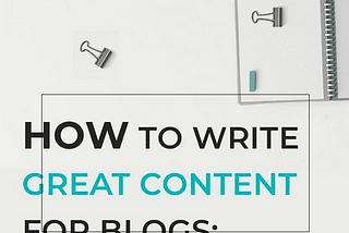 2 BEST STEPS FOR CONTENT WRITING