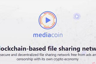 Mediacoin- earn money by distributing content