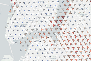 Geospatial vector fields using Folium maps and an Uber H3 hexagonal grid