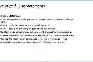IF/Else in JavaScript