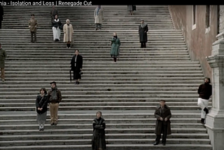 Tarkovsky Movie 1981 from Nostalghia (printscreen) Expresing the singularity and Isolation