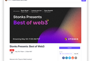 Introducing the Stonks Demo Day Dashboard