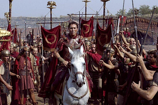 How many battles did Caesar lose?