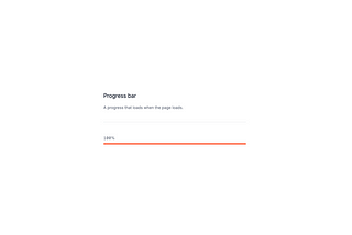 A progress bar, that’s what we are going to build.