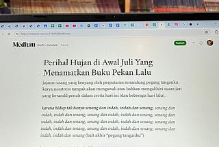 Perihal Hujan di Awal Juli Yang Menamatkan Buku Pekan Lalu