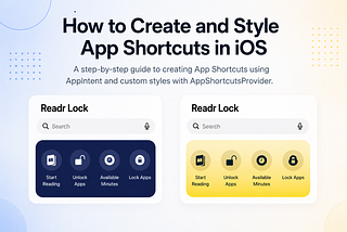 Create and Style App Shortcuts in iOS Using AppShortcutsProvider