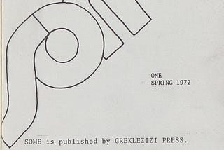 Fac-símile da capa primeira edição da revista Some, publicada em 1972.