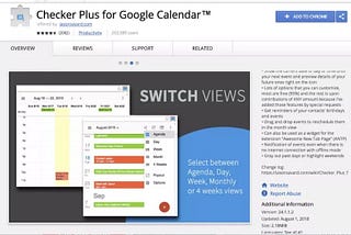 Project W — Checker Plus for Google Calendar