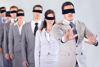 Never lead a blindfolded Agile team!