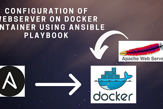 Configuration of webserver on docker container using Ansible playbook