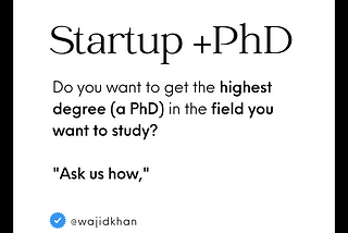 Get a UK PhD Through Funded Startup Route