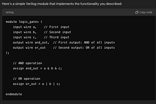 Experiments in Text-to-Verilog with ChatGPT-4o