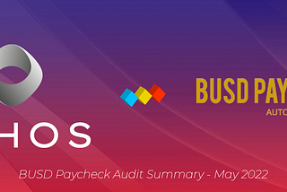 Ethos Audit — BUSD Paycheck