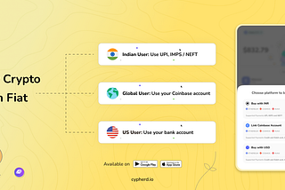 Buy Crypto with ease on a Non-Custodial Wallet.