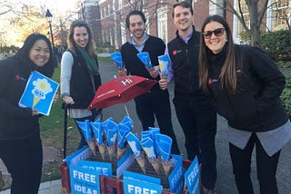 We Guerrilla Marketed Harvard with Empty Ice Cream Cones…And You Can Too