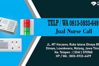 Distributor Nurse Call Bed Station Commax Di Kota Surabaya